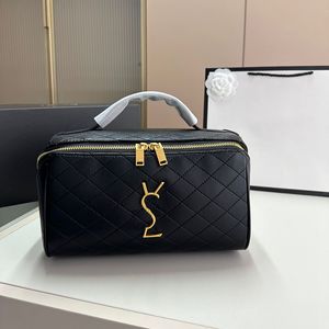 Designer sacos de maquiagem bolsa de higiene pessoal ouro y couro cosméticos casos feminino luxo compõem saco de lavagem dos homens sacos de viagem bolsa g18