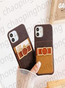 Wallet Leather Telefonfodral för iPhone 14 13 Pro Max I 12 11 XS XR X XSMAX Plus modekorthållare Pocket Slots Luxur Designer Me4689293