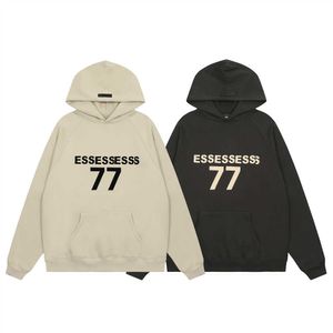 Mode män kvinnor ess silikon hoodies skateboard hip hop höst vinter överdimensionerad high street unisex streetwear hooded tröja par klädstorlek s-xl