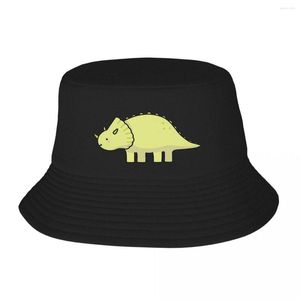 Beralar Little Dino Triceratops Dinozor İllüstrasyon Kova Şapkaları Panama Şapka Çocuk Bob Açık Balıkçı Balıkçı Balıkçı UNISEX CAP