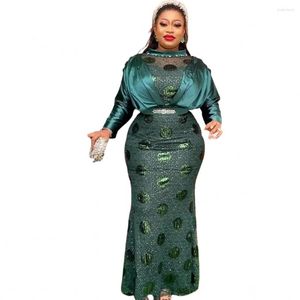 Ethnic Clothing Plus Size African Dresses For Women Party Dashiki Long Sleeve Maxi Dress Robe Africaine Abaya Clothes Africa