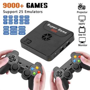 X5 PS/PSP/N64 용 9000+ 게임이 포함 된 X5 휴대용 레트로 비디오 게임 콘솔 슈퍼 WiFi TV 게임 상자 3D HD AV 출력