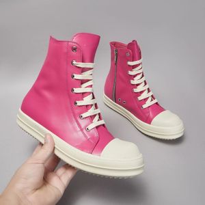 Slippers Bright Pink High top Shoes Luxurious Ankle Sports Women's Fashionable Parkour Leather Winter Boots sSneakers 231006