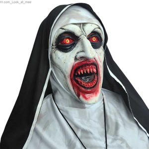 Maski imprezowe 2023 Horror Maska Mask Siłat Silikon Full Head Cap Cosplay Props Halloween Latex Q231009