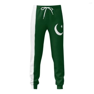 Męskie spodnie Pakistan Flag Flag Męskie spodnie dresowe z kieszeniami Joggers dla mężczyzn sportowy Scal String