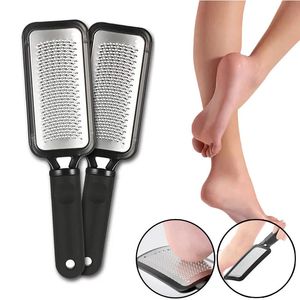 Raspe per piedi HEALLOR Spazzola esfoliante per talloni Lima per calli Strumento per pedicure Rimozione cuticole Scrubber per pelle morta in acciaio inossidabile 231007