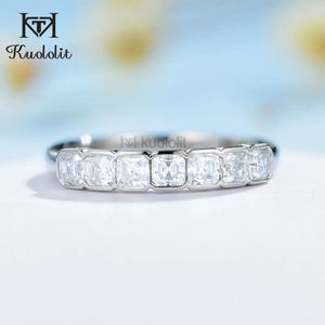 Solitaire Ring Kuololit Asscher klippte 585 14K 10K Vitguldringar för kvinnor 25 mm Luxury Engagement Anniversary 231007