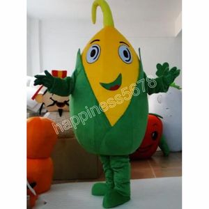 2024 venda quente trajes da mascote do milho personagem dos desenhos animados terno terno carnaval adultos tamanho halloween festa de natal carnaval vestido ternos