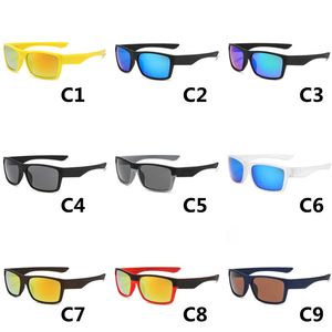 Fyrkantiga solglasögon sommar ridning sport solglasögon uv skydd avslappnad cykling utomhus cykel glasögon 9 färg