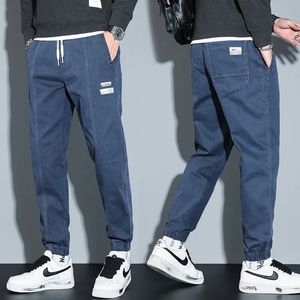 Herrenhosen Frühlingssommer Sommer Baumwolle Jogger Hose Männer Hosen Harajuku Cargo Jeans lässig Harem Denim Korean Hip Hop Joggpants Männliche Hosen 381