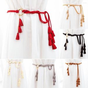 Cintos Estilo Nacional Design De Luxo Jóias Decorativas Trançadas Tassel Bohemian Cintura Tie Strap Tecido Cintura Corda