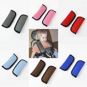 Stroller Parts 1Pair Comfortable Harness Safe Padding Pad Protection Cover Car Shoulder Sheath Child Safety Seat Belt Cushion