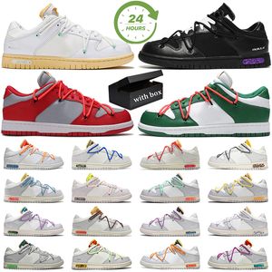 Med Box Designer Shoes Sneakers för män Kvinnor White Black Metallic Silver Sail Neutral Grey Pine Green University Gold Red Mens Trainer