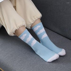 Women Socks 5 Pairs Of Autumn For Mid-Calf Cartoon Cute Fresh Ins Trend Comfortable Breathable And Sweat-Absorbent