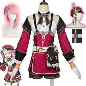 Game Genshin Impact Charlotte Cosplay Costume Clothes Woman Dresscosplay