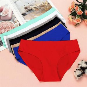 Women's Panties BZEL 3 Styles Seamless Silk Satin Underwear Female Breathable Briefs Sexy Lingerie Underpants Whole290u