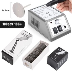 Ayak Hasarları Tırnak Sanatı Matkap Profesyonel Elektrikli Makine Manikür Pedikür Kalem Alet Seti Kit30pcs Matkap Tırnak Bit100 PCS Zımparalama Bantları 231007