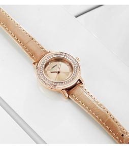 Orologi da donna orologi di alta qualità in quarzo alla moda con diamante alla cintura da sole in quarzo