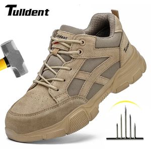 Safety Shoes Safety Shoes Men With Steel Toe Cap Anti-smash Men Work Shoes Sneakers Light Puncture-Proof Indestructible Shoes Drop 231007