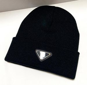 Chapéu bonnet presente triângulo designer designer gorro de malha moda masculina feminino gorro quente outono inverno unisex h chapéu
