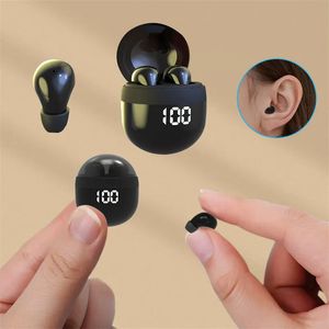 Headsets SK mini headphones wireless bluetooth earphones sleep headset with mic noise reduction heavy bass earbuds for smart phone 231007