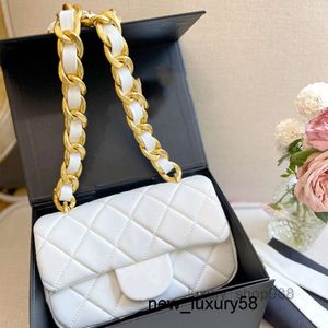 moda lüks çanta çanta flep akşam zinciri crossbody sıcak mini yeni kalın çanta zinciri büyük altın zincir omuz çantaları ünlü tasarımcı bag retro deri moda clai