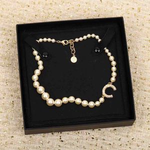 2023 Luxury quality charm pendant necklace with nature shell beads in 18k gold plated have stamp box PS4612A