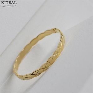 Bracciale dell'amicizia per signora riempito in oro con controllo incrociato X Bracciale classico per matrimonio con diamanti Bone2331