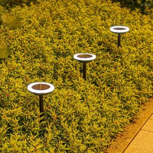 Solar-Bodenleuchte mit rotierendem Kreis, stilvoll dekorativ für Gartenterrassen, Parks
