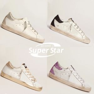 Vendita calda Scarpe casual Mocassini Clienti Golden Super Star Italia Sneakers di marca Super Star lusso Dirtys Sequin White Do-old Dirty Designer Sneakers 35-46