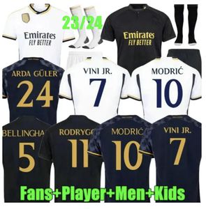 23/24 Bellingham Vini Jr Futbol Formaları Mbappe Tchouameni 2023 2024 Futbol Gömlek Real Madrids Camavinga Rodrygo Modric Camisetas Erkek Çocuk Kit Üniformaları Hayranlar Oyuncu Oyuncuları