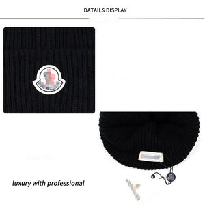 Beanie New Caps Moda Francia Inverno Uomo Bonnet lavorato a maglia Designer Cappello di lana Plus Veet Cap Skullies Maschera più spessa Berretti con frange Ha S