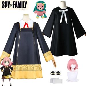 Anime Anya Forger Cosplay Anya Spy X Familie Cosplay Kostüm Niedliches Kleid Schuluniform Perücke Halloween Kostüm für Kinder Adultcosplay