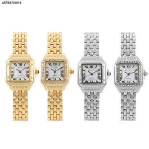 CT Saatler Diamond Fashion Watch Kadın Tasarımcı İzle Öğrenci Kuvars Square Diamond Watch Zarif ve Zarif Hediye Paslanmaz Çelik Kayış El Hbxh