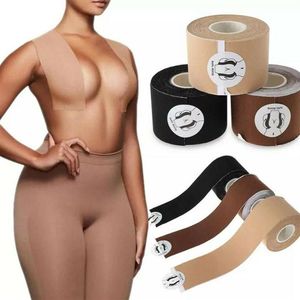 BOOB TAPE BRAS Kvinnor Limning Invisible Volume Bra Nipple Pasties täcker bröstlyftband Push Up Bralette Strapless Pads Sticky282C