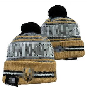 Vegas Golden Vailies Bobble Hats Baseball Hockey Ball Caps 2023-24 Projektant mody Bucket Hat Chunky dzianin faux poma czapka świąteczne kapelusz sport