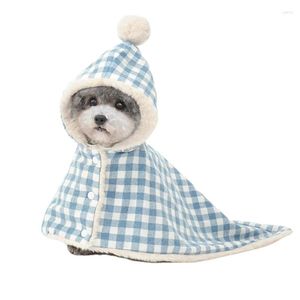 Vestuário para cães Duomasumi 2 em 1 Outono Inverno Pet Cobertor Pequeno Teddy Saco de Dormir Cat Cloak Outfits Hoodeis