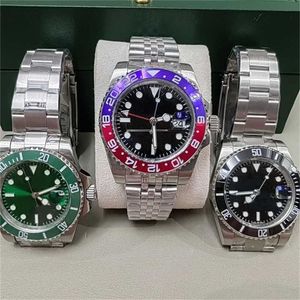 럭셔리 역할 시계 10A 남성 시계 AAA 기계 디자이너 고품질 클래식 레저 Montre de Luxe GMT 41mm Sapphire 수영 방수 블랙 CY