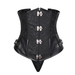 Bustiers Corsets Basque Costume Clubwearゴシックレディーススチールスチームパンクコルセットトップアンダーバストプラスサイズ232p