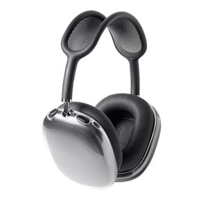 Capa tpu para fone de ouvido sem fio pro 2 3 max, acessórios para fones de ouvido, capa à prova de choque, transparente, concha macia, protetor para fones de ouvido