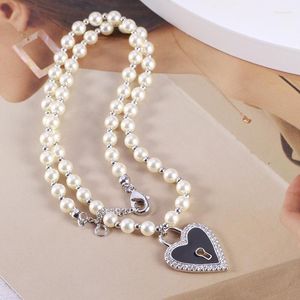 Pendant Necklaces Personalized Enamel Glaze Love Key Earrings Necklace