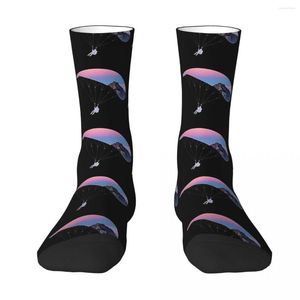 Men's Socks Paragliding Harajuku Super Soft Stockings All Season Long Accessories For Man's Woman's Gifts