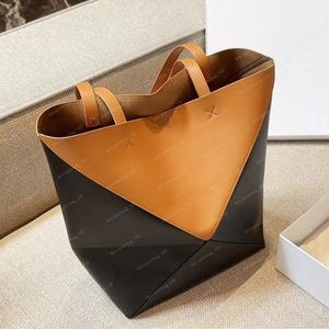 Tasarımcı Çanta Bulmacaları Tote Çanta Erkekler Crossbody Bags Omuz Moda Deri Büyük Kapasite Kadın Çantalar Cüzdan Origami Taşınabilir ve Pratik