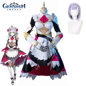 Noelle Cosplay Genshin Impact Cosplay Costume Uniform Dress Outfit Halloween Carnival Party for Girls Womencosplay