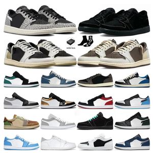low basketball shoes men women Olive Reverse Mocha Black Phantom Fragment Cactus UNC Concord Wolf Grey mens trainers outdoor sports sneakers