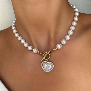 Necklace Earrings Set ZOVOLI Fashion Unique Design Elegant Pearl Love Pendant Women Jewelry Wedding Party Premium Gift