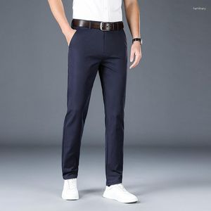 Men's Pants 2023 Trendy All Match Casual Trousers Male Loose Straight Business Fashion Formal Dress Suit Plus Size 38 40