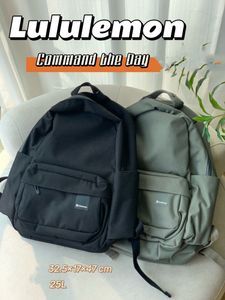 Lululemo nylon Waterproof Outdoor Luxury Backpack Schoolbagリュックサックデザイナーバックパック男性女性バックパック大容量ポータブルレインプルーフ