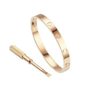 Luxus Armreif Tennis Armband Damen Edelstahl Roségold Paar Diamant Modeschmuck in der Hand Valentinstag Geschenk für Mädchenfr200F