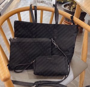 Designväska 3 i 1 tygpåsar dragkedja påse handväskor avtagbara zippy koppling pochette skolväska blöjväska baby väska